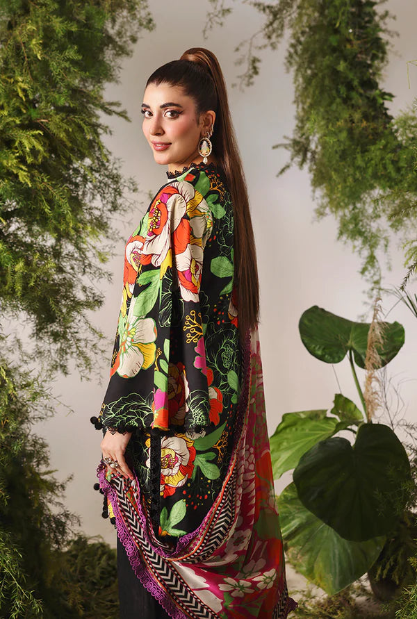 NAQSH | VISCOSE | Blossom Black