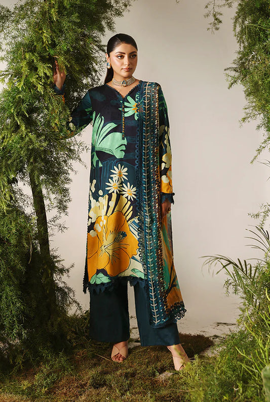 NAQSH | VISCOSE | Ocean Blue