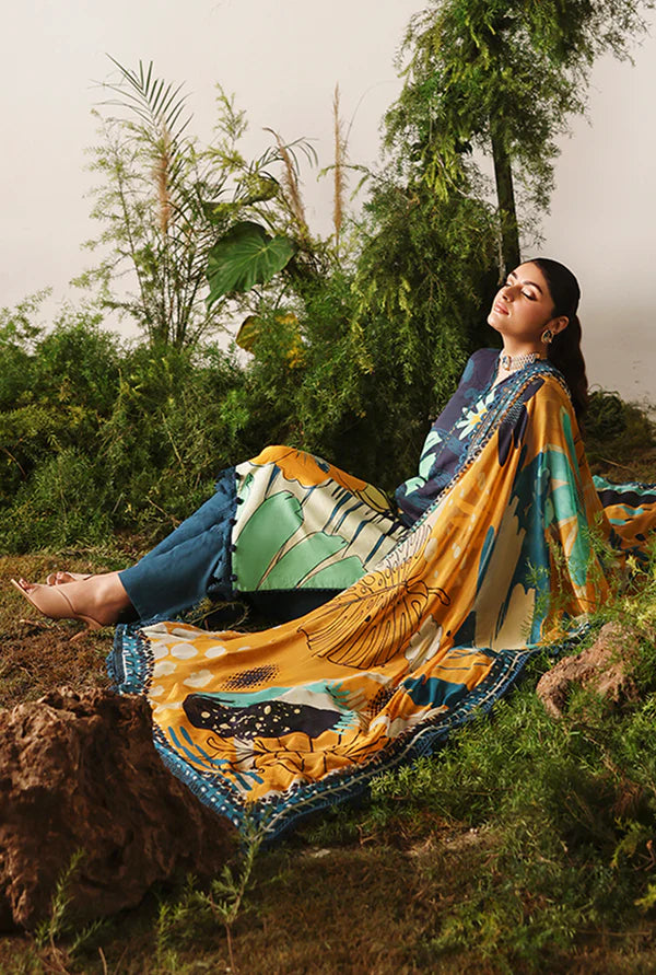 NAQSH | VISCOSE | Ocean Blue
