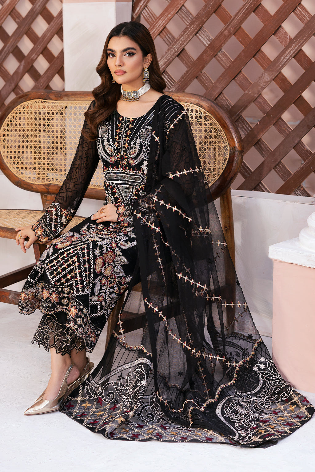 Ramsha | Arzoo Festive lawn VOL 1 | U-107