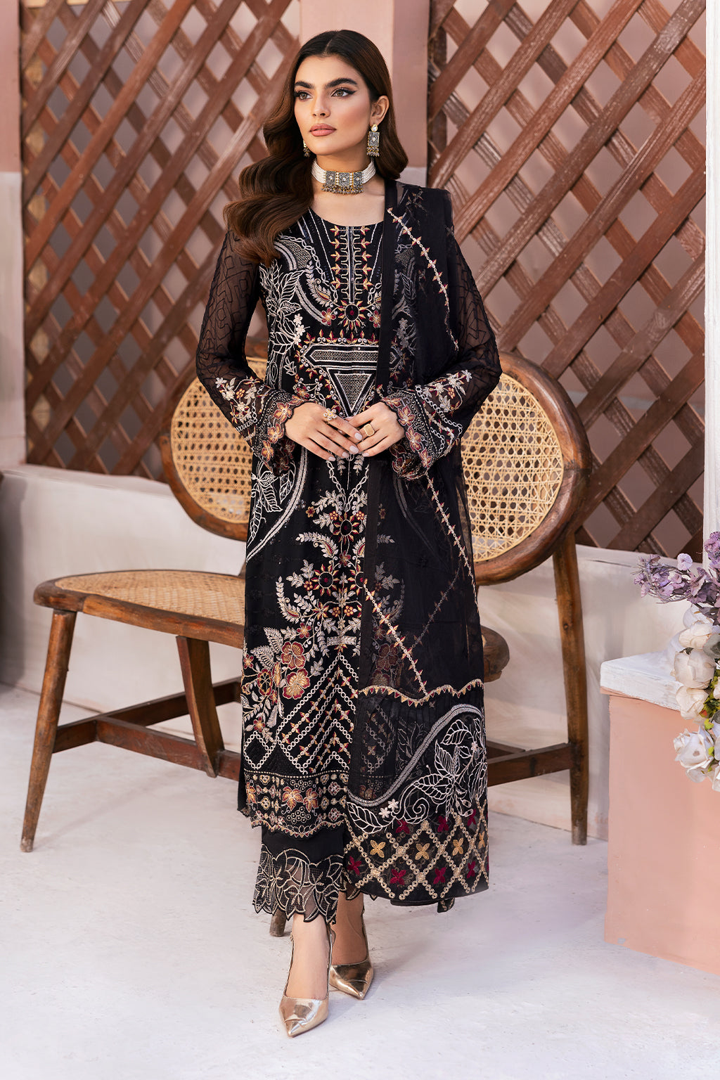 Ramsha | Arzoo Festive lawn VOL 1 | U-107
