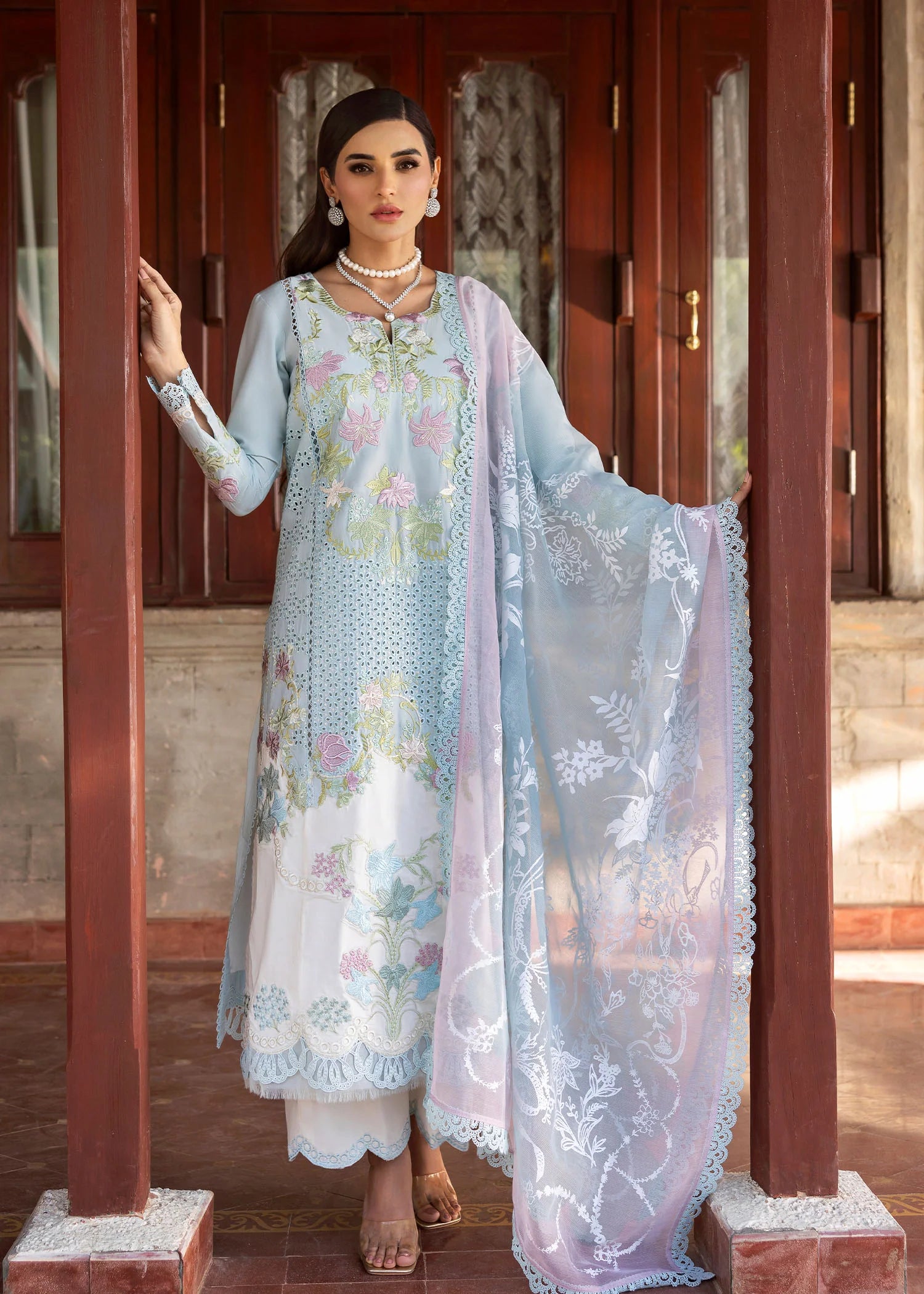 Saira Shakira | Bloom Unstitch lawn 25 | LOTUS REVERIE 4-B