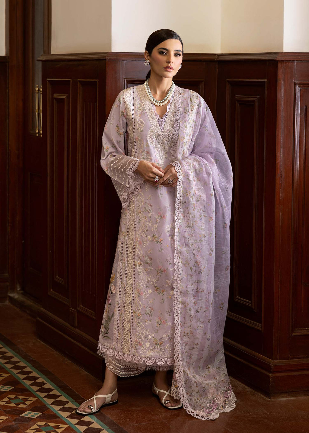 Saira Shakira | Bloom Unstitch lawn 25 | SWEET OPEL 8-A