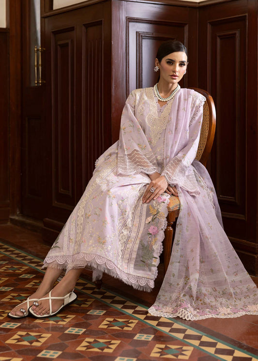Saira Shakira | Bloom Unstitch lawn 25 | SWEET OPEL 8-A
