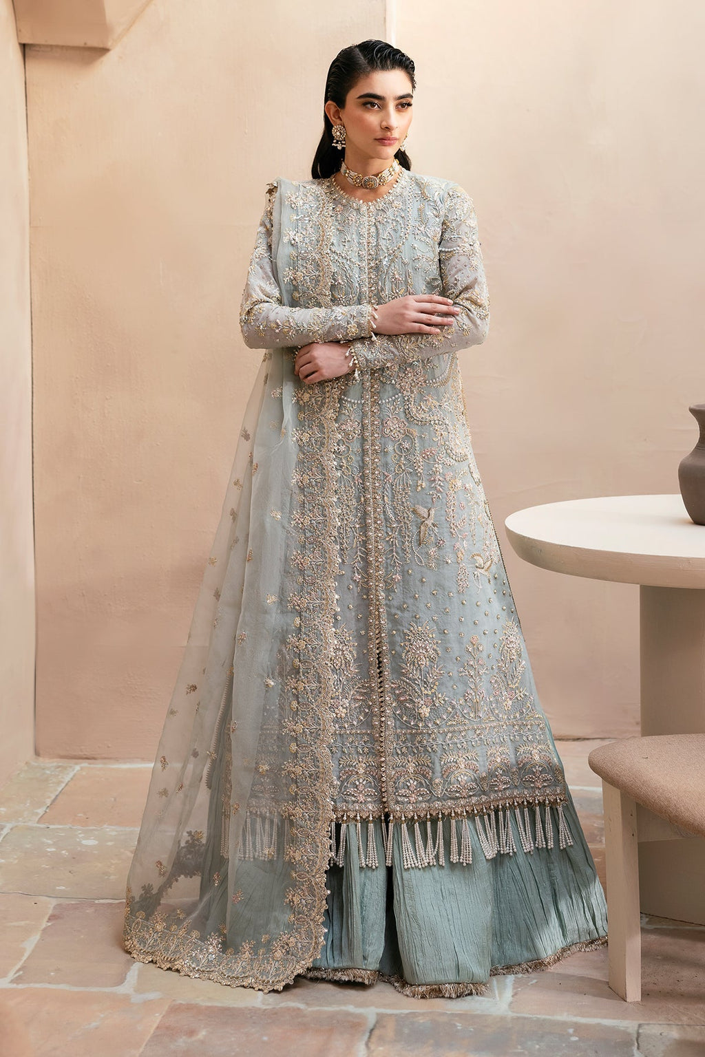 Emaan Adeel | Clay & Couture Embroidered | SILVELLA