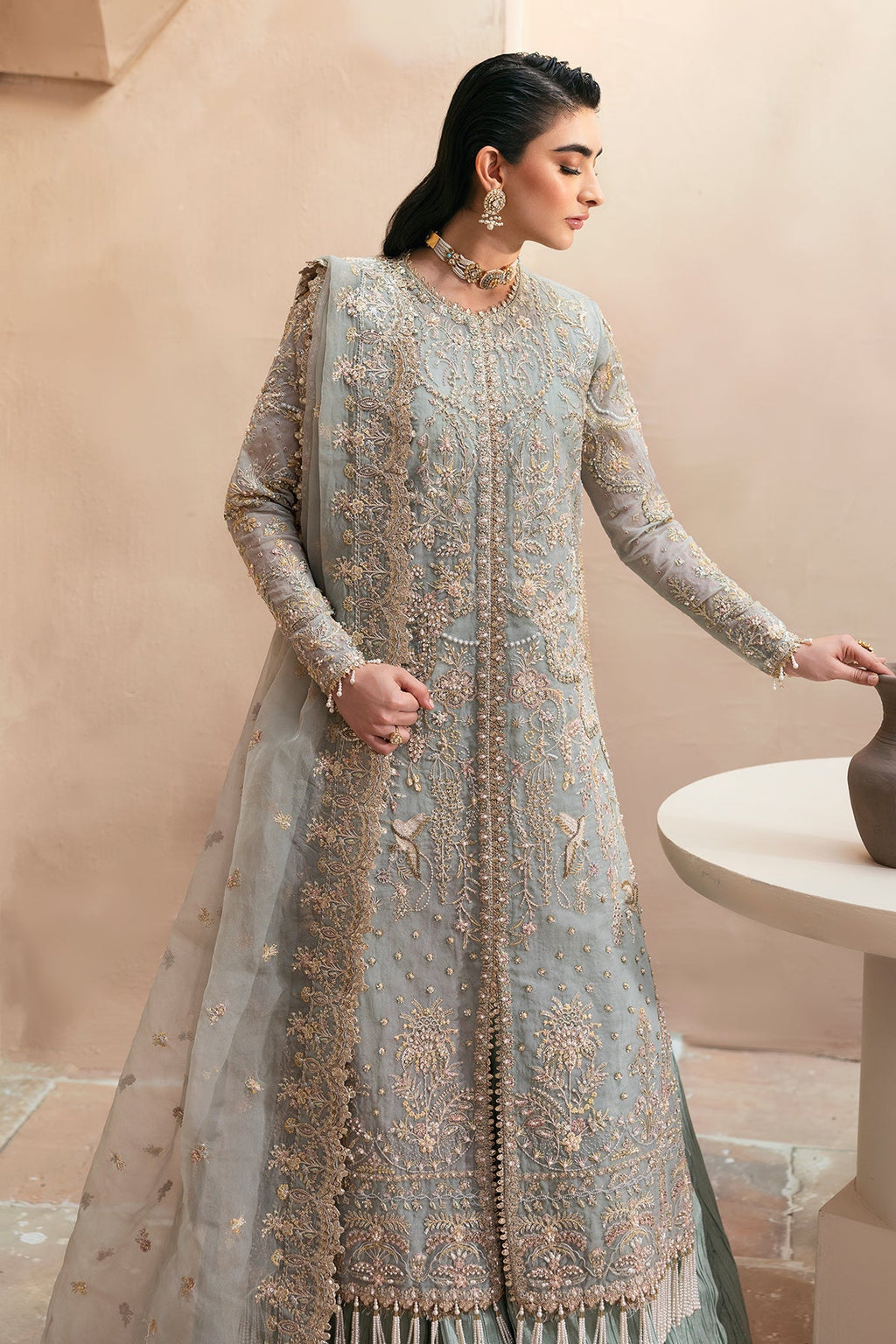 Emaan Adeel | Clay & Couture Embroidered | SILVELLA
