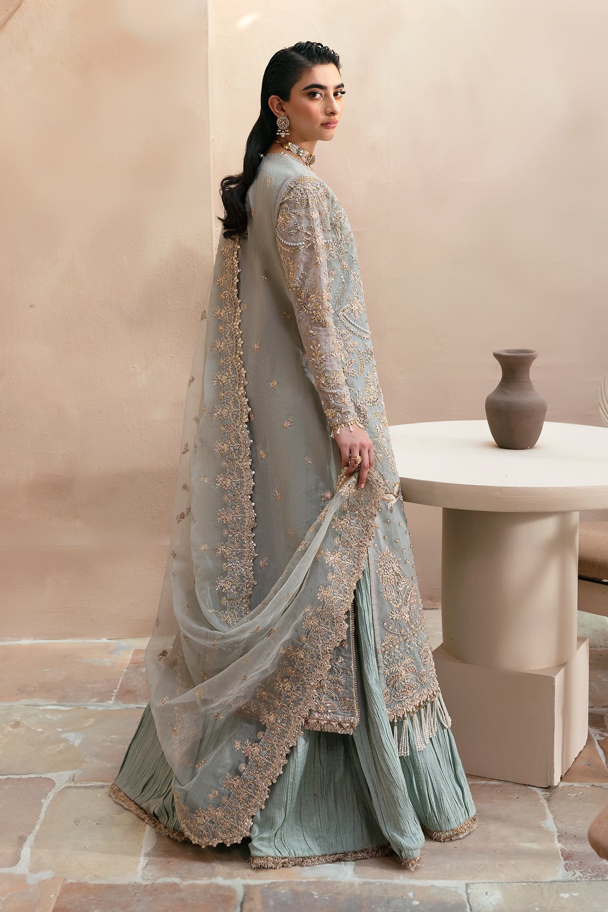Emaan Adeel | Clay & Couture Embroidered | SILVELLA