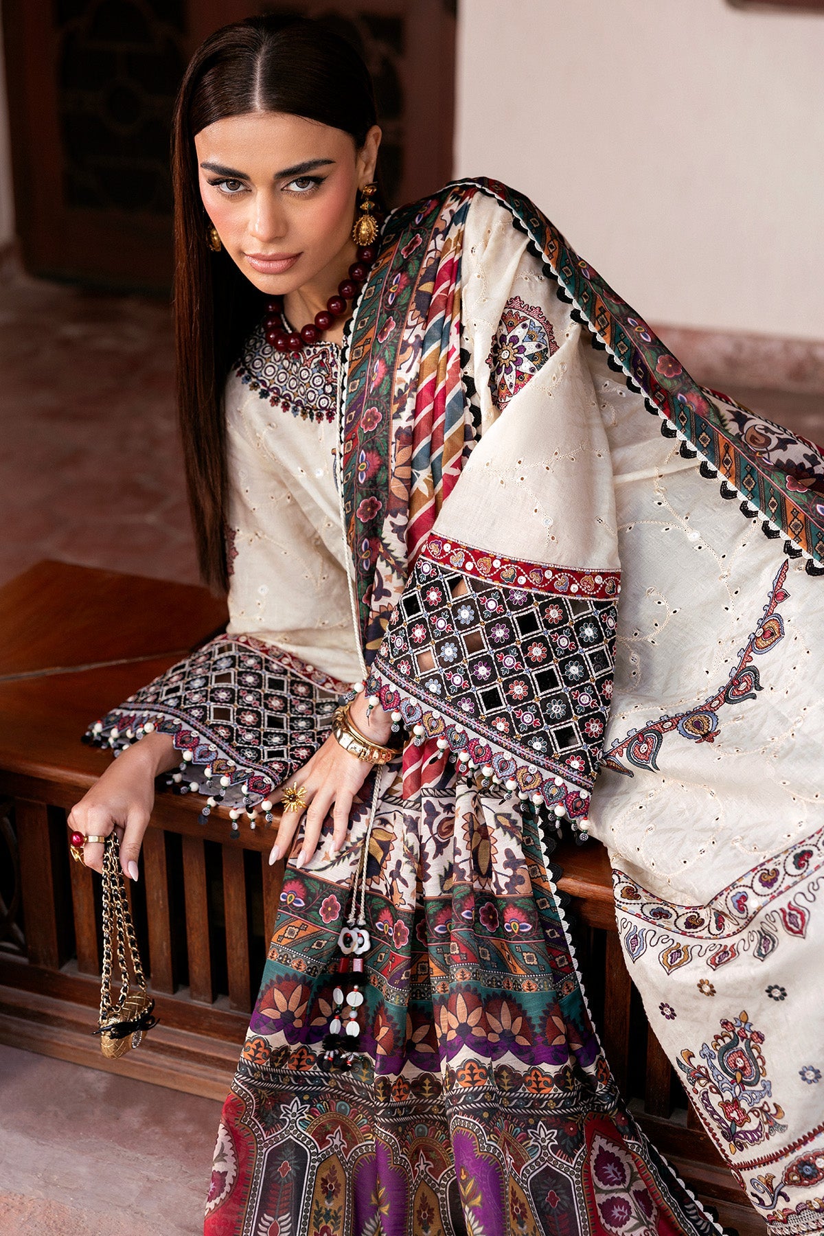 JAZMIN - SHAHKAAR | Embroidered Luxury Lawn | SL26-D02