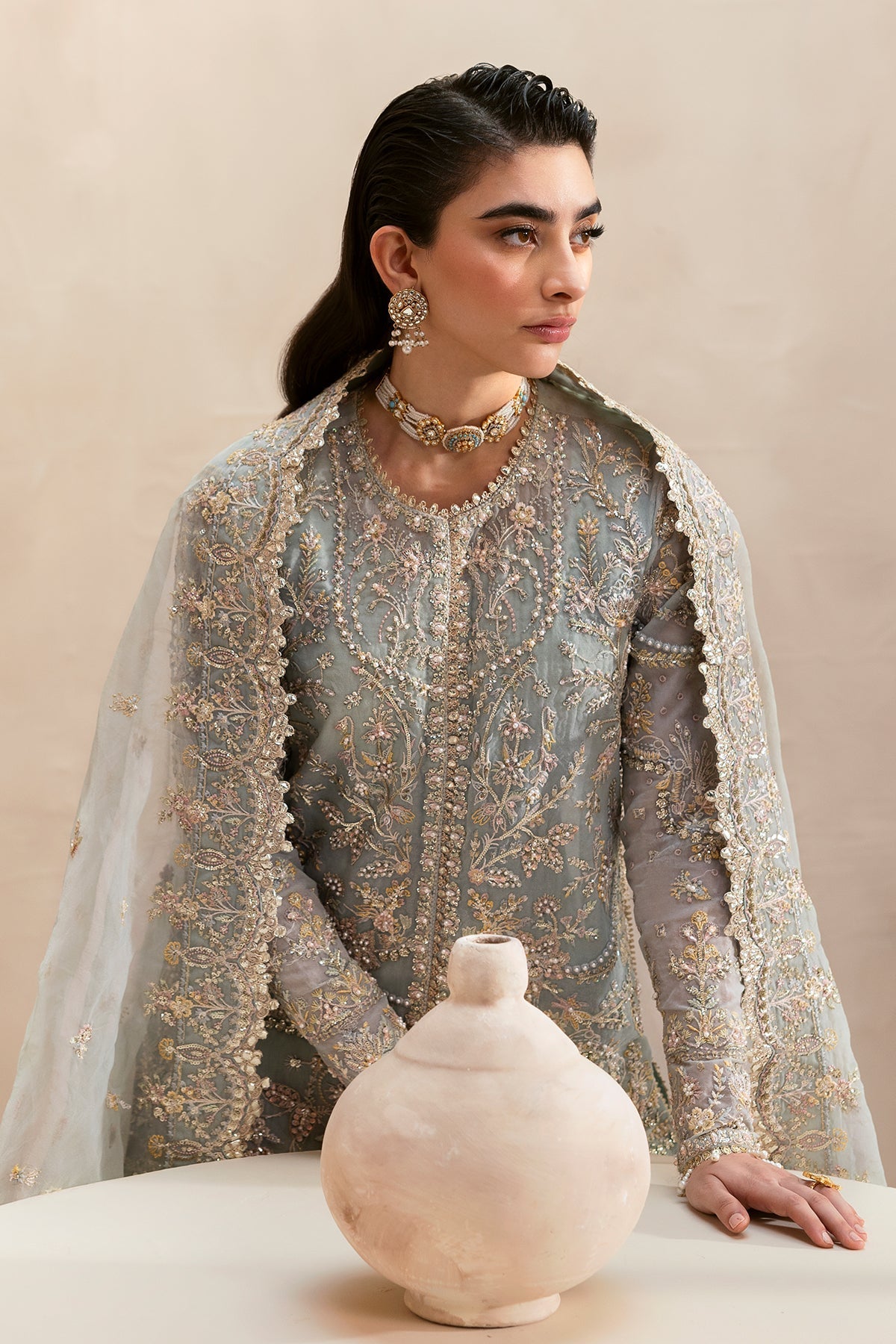 Emaan Adeel | Clay & Couture Embroidered | SILVELLA
