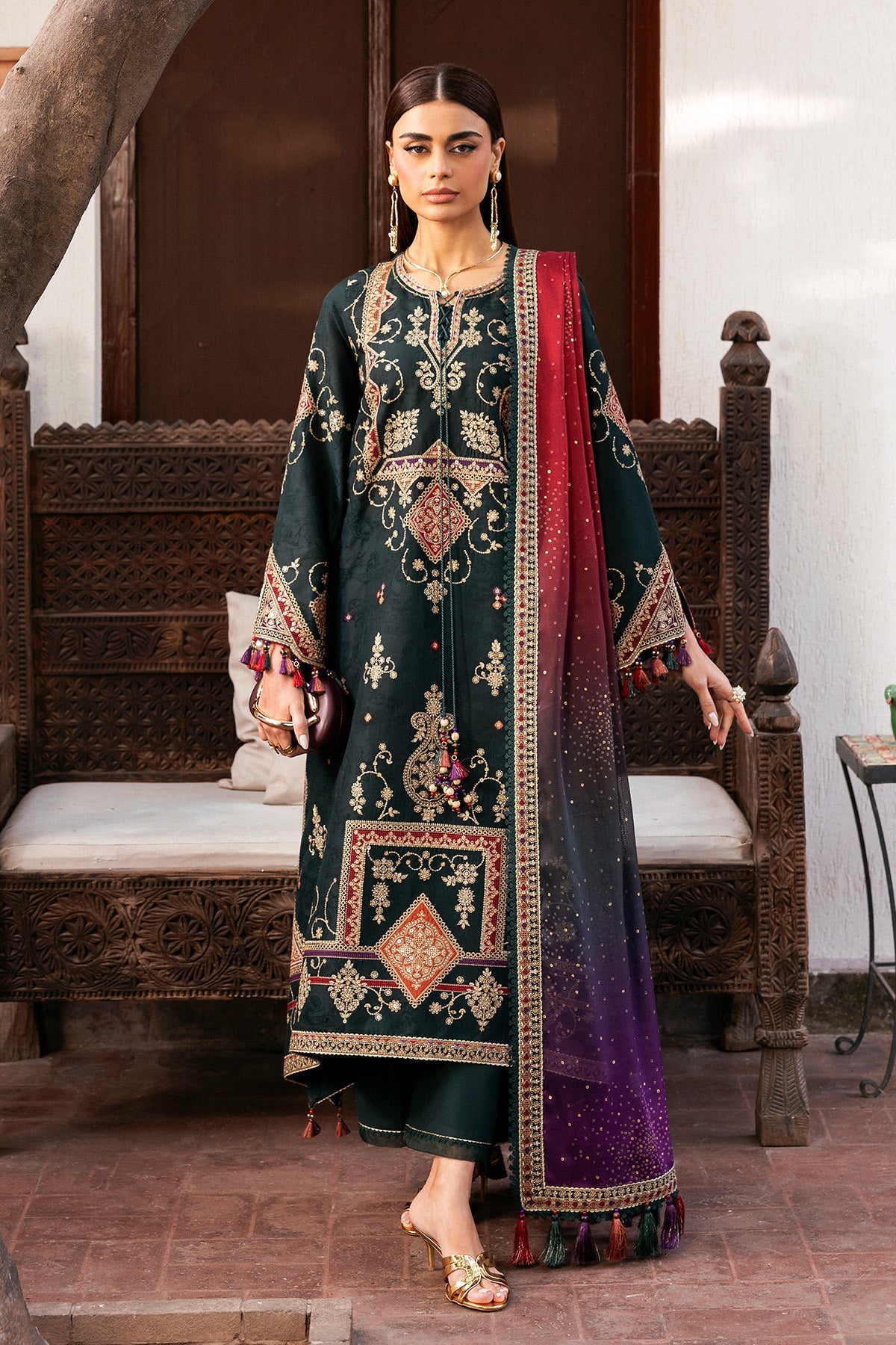 JAZMIN - SHAHKAAR | Embroidered Luxury Lawn | SL26-D03