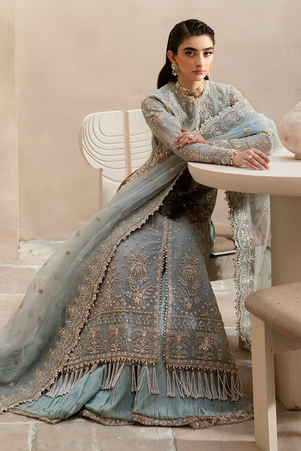 Emaan Adeel | Clay & Couture Embroidered | SILVELLA