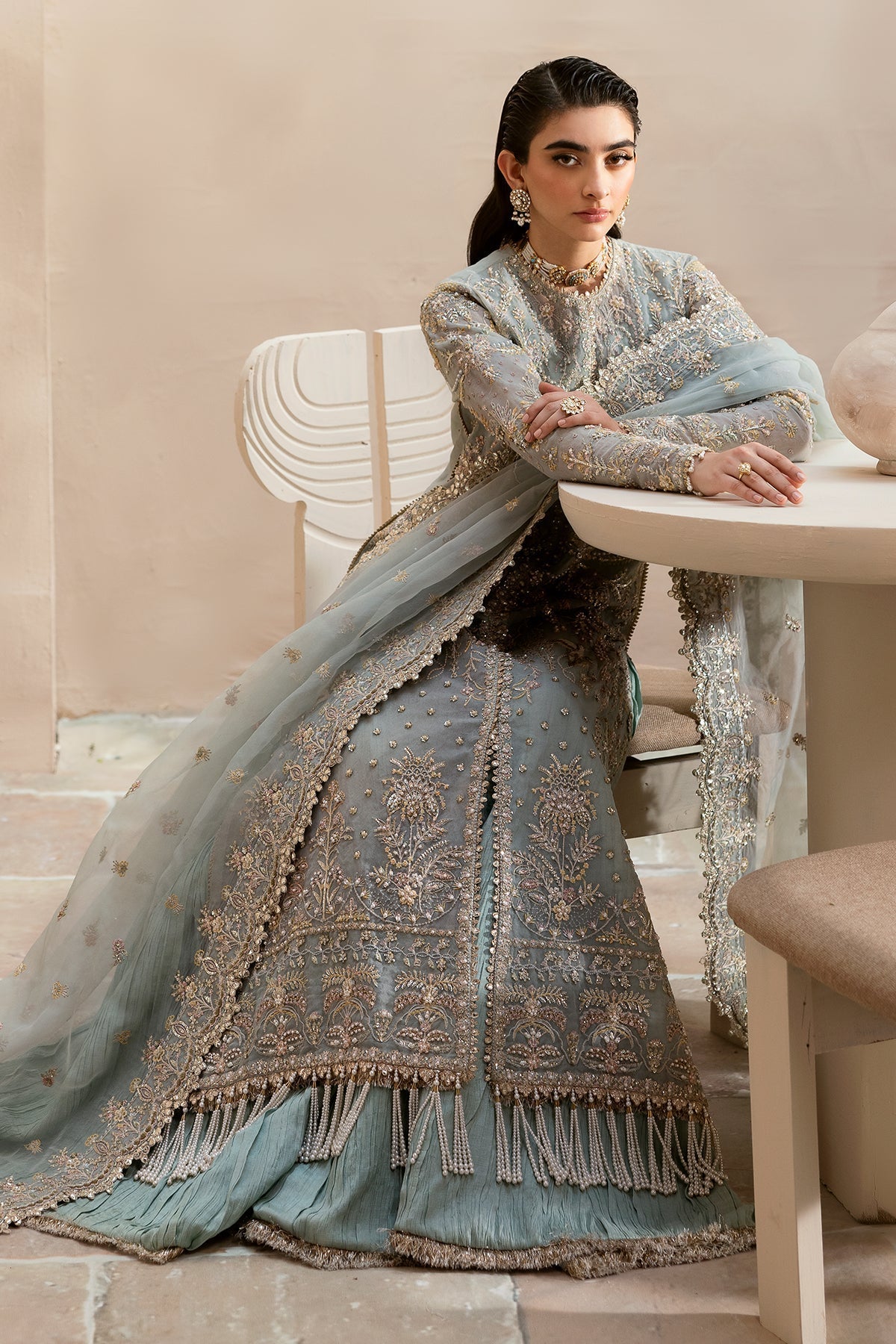 Emaan Adeel | Clay & Couture Embroidered | SILVELLA