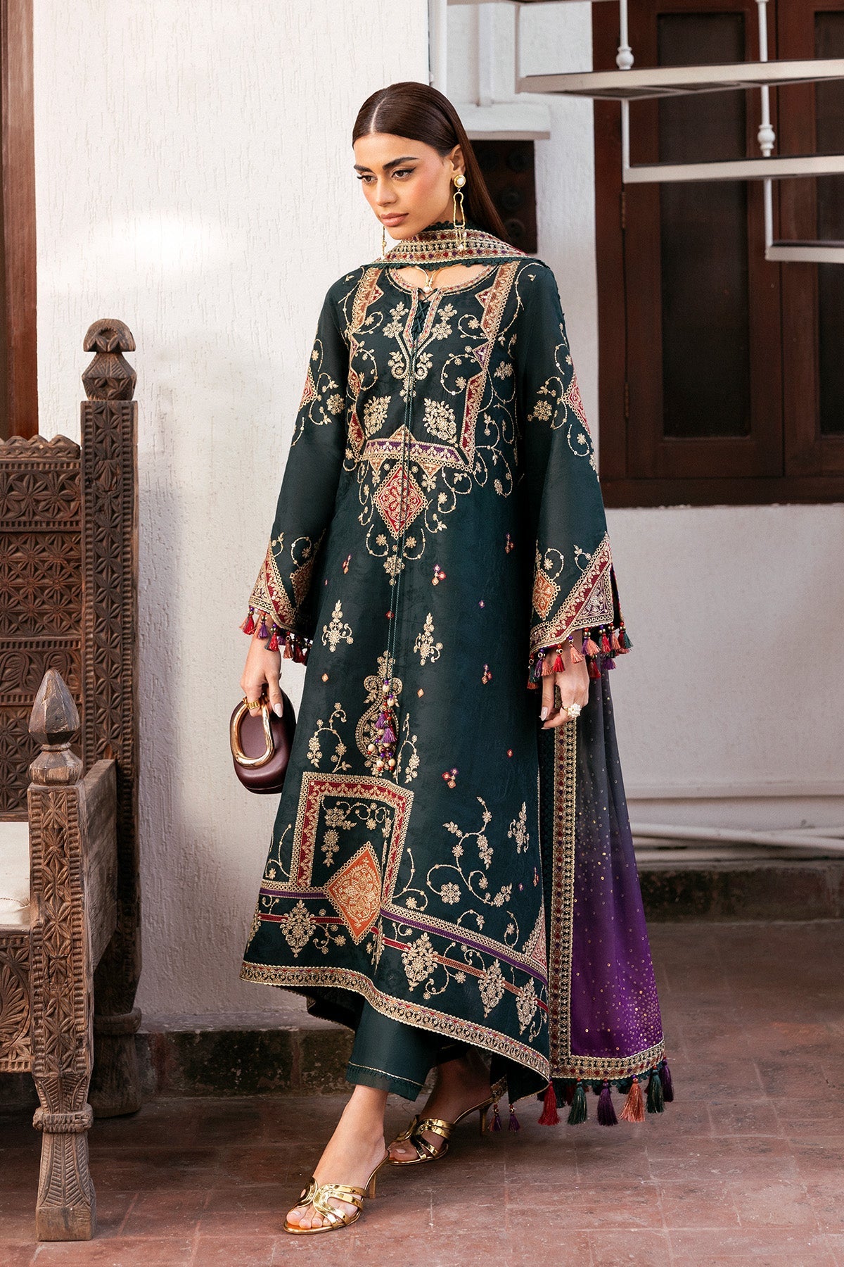 JAZMIN - SHAHKAAR | Embroidered Luxury Lawn | SL26-D03
