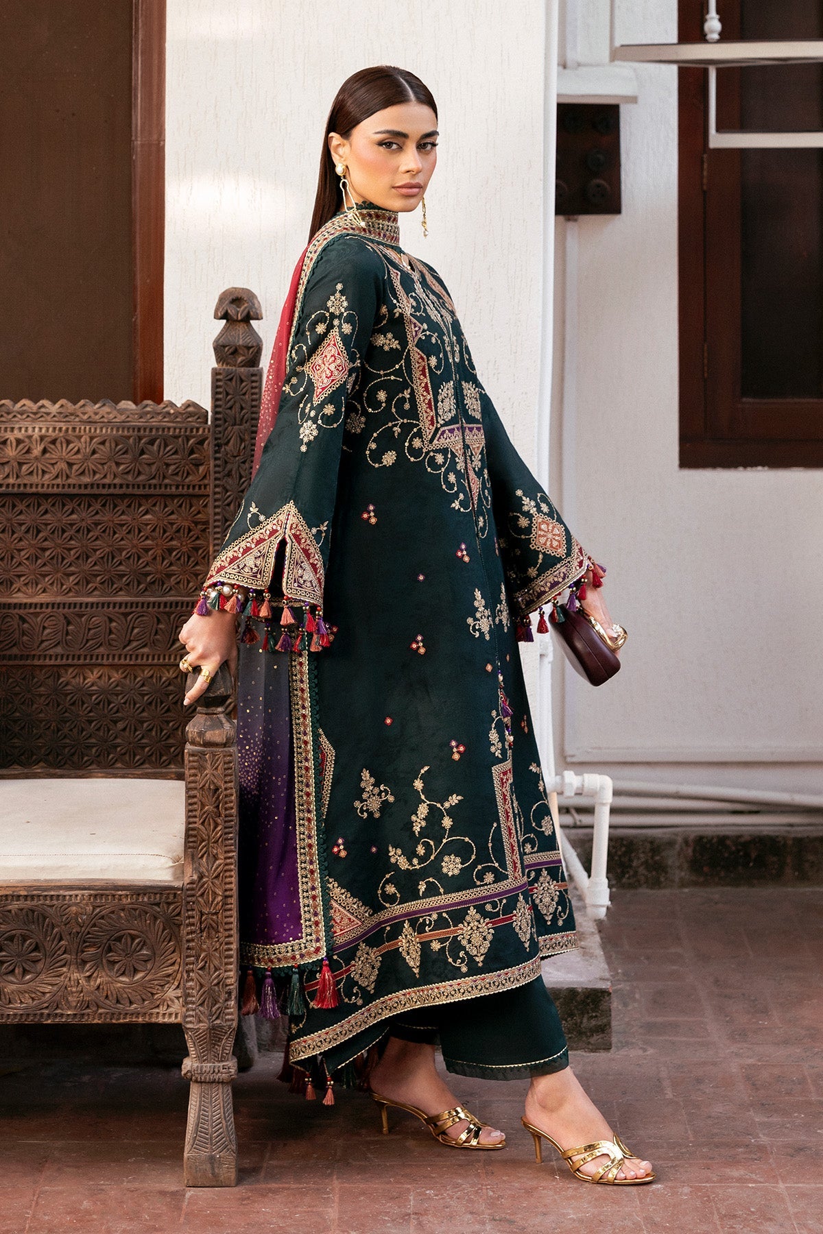 JAZMIN - SHAHKAAR | Embroidered Luxury Lawn | SL26-D03