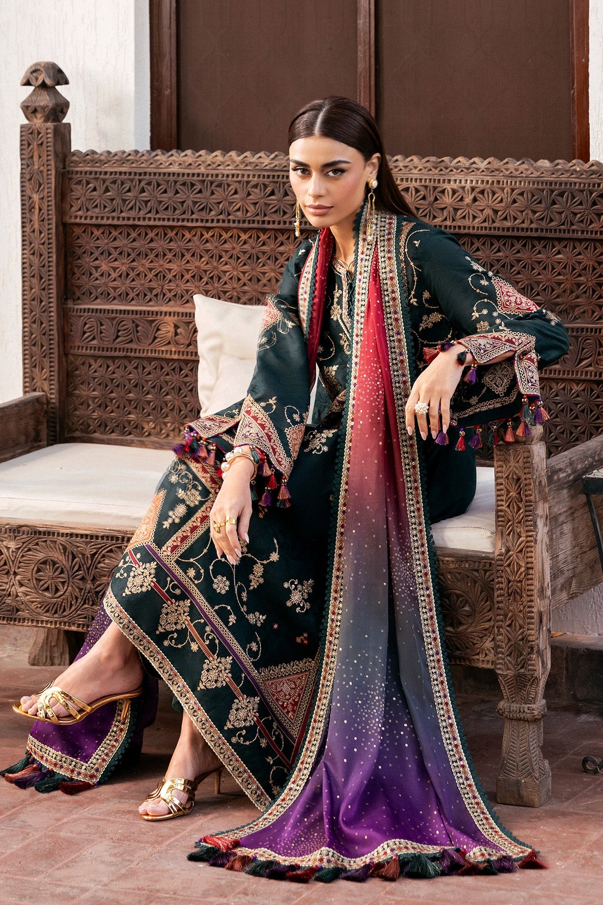 JAZMIN - SHAHKAAR | Embroidered Luxury Lawn | SL26-D03