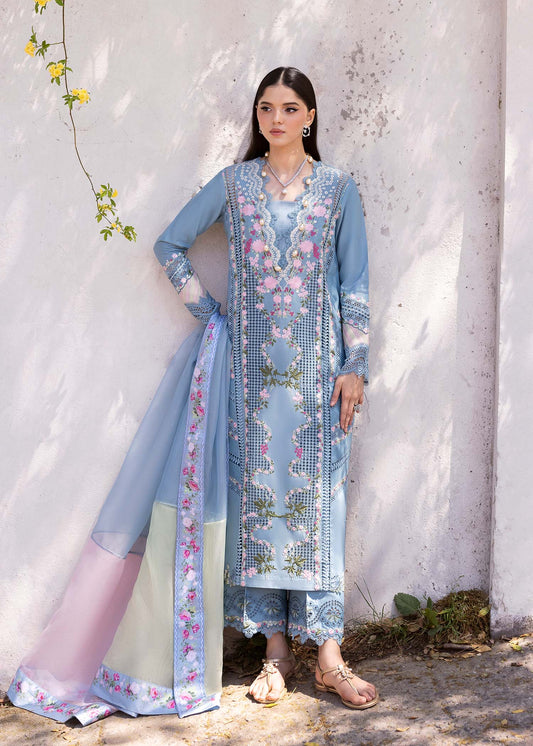 Saira Shakira | Bloom Unstitch lawn 25 | ZERENE 1-B