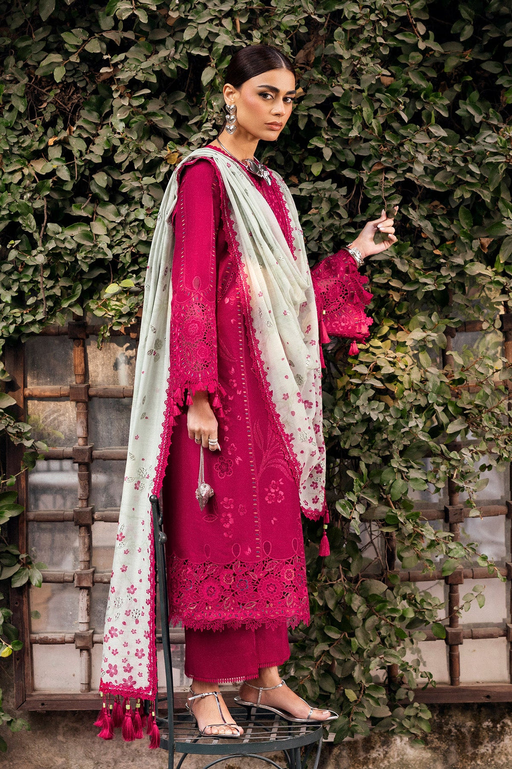JAZMIN - SHAHKAAR | Embroidered Luxury Lawn | SL26-D04