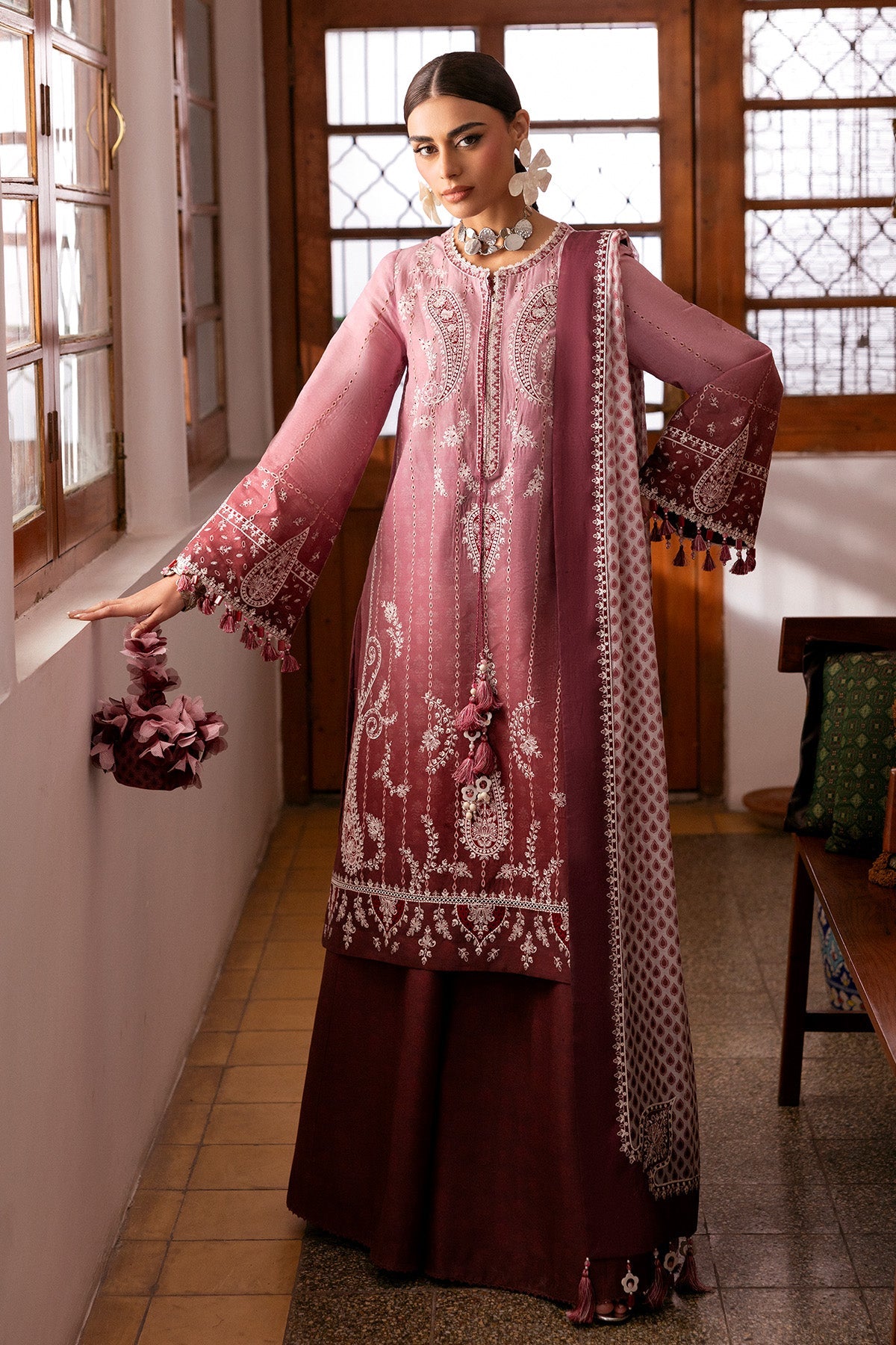 JAZMIN - SHAHKAAR | Embroidered Luxury Lawn | SL26-D08