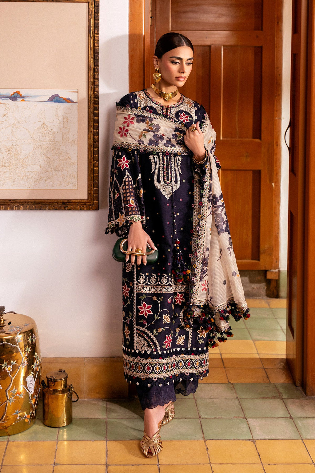 JAZMIN - SHAHKAAR | Embroidered Luxury Lawn | SL26-D07
