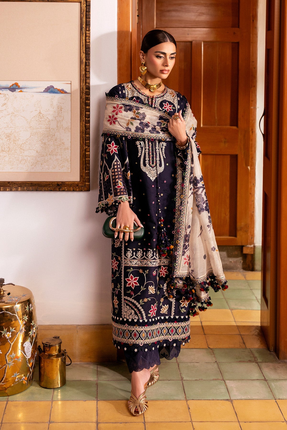 JAZMIN - SHAHKAAR | Embroidered Luxury Lawn | SL26-D07