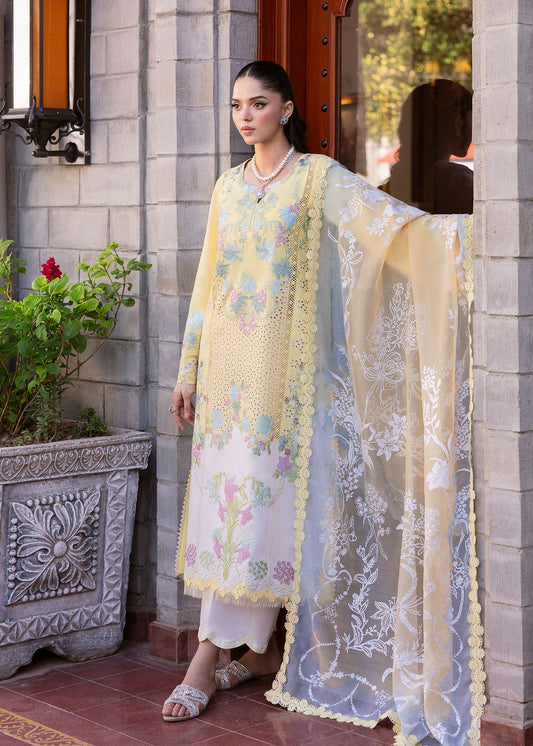 Saira Shakira | Bloom Unstitch lawn 25 | LOTUS REVERIE 4-A