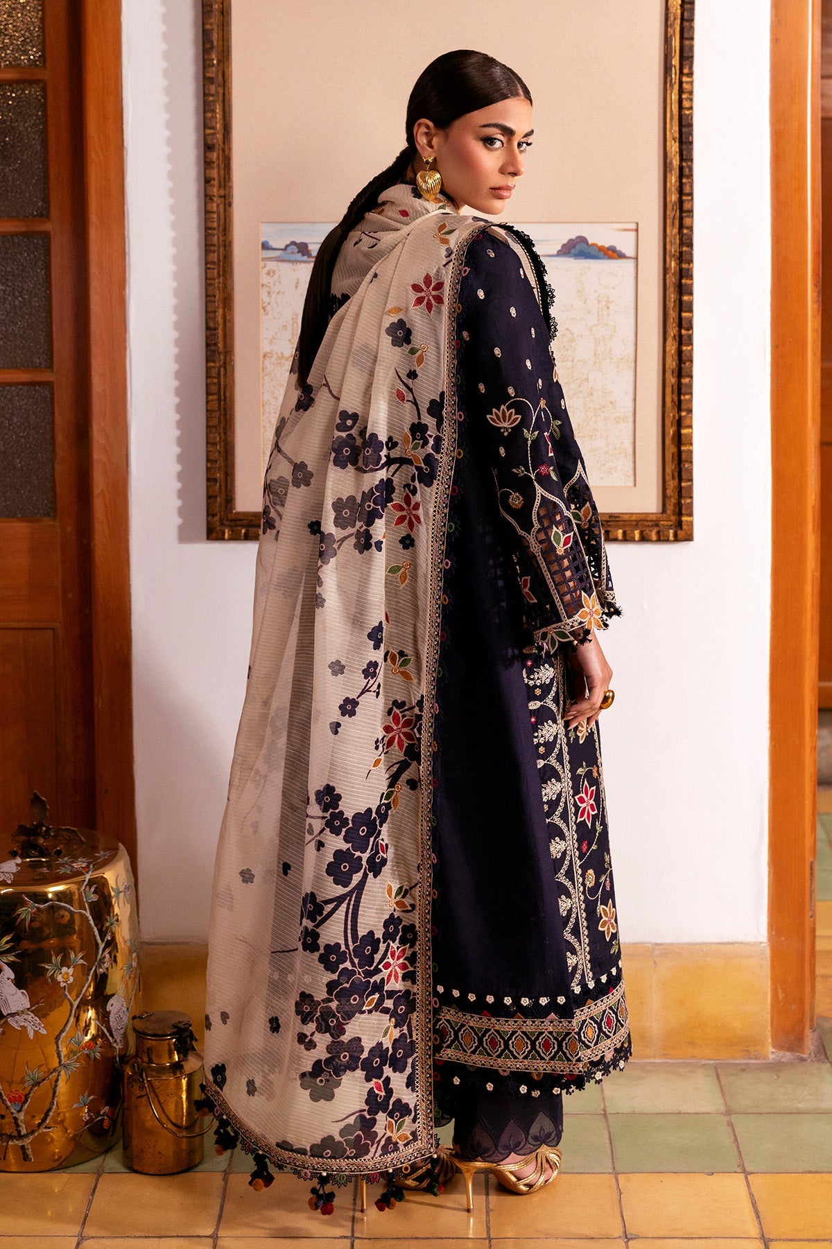 JAZMIN - SHAHKAAR | Embroidered Luxury Lawn | SL26-D07