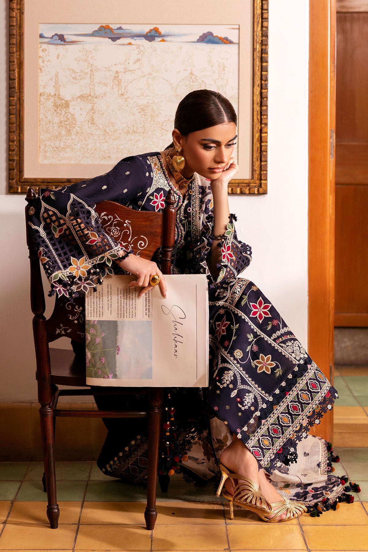 JAZMIN - SHAHKAAR | Embroidered Luxury Lawn | SL26-D07