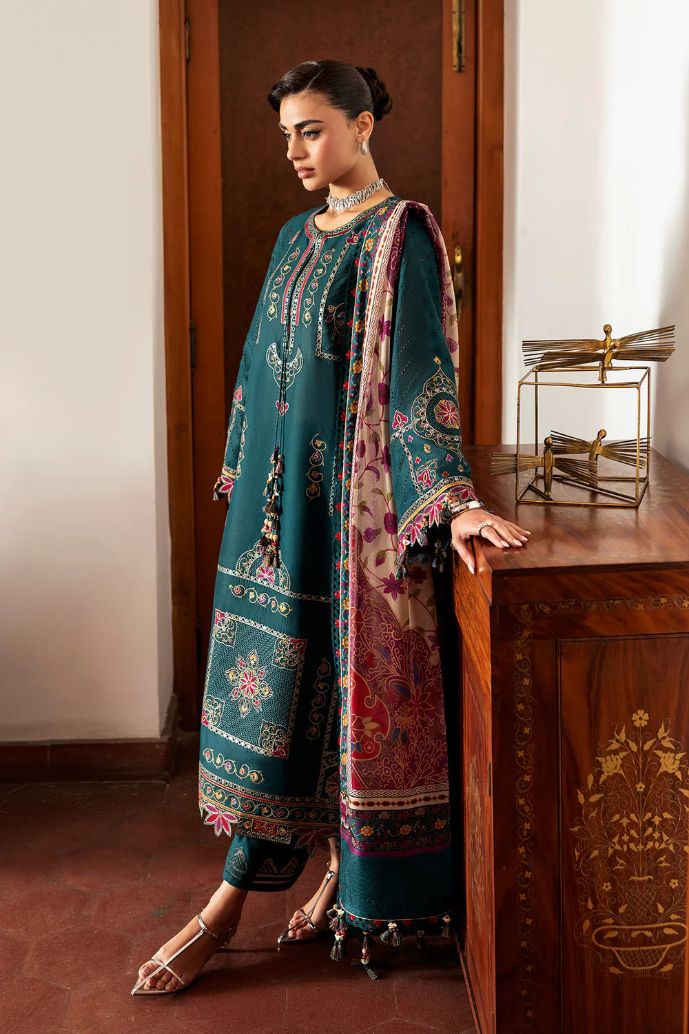 JAZMIN - SHAHKAAR | Embroidered Luxury Lawn | SL26-D10