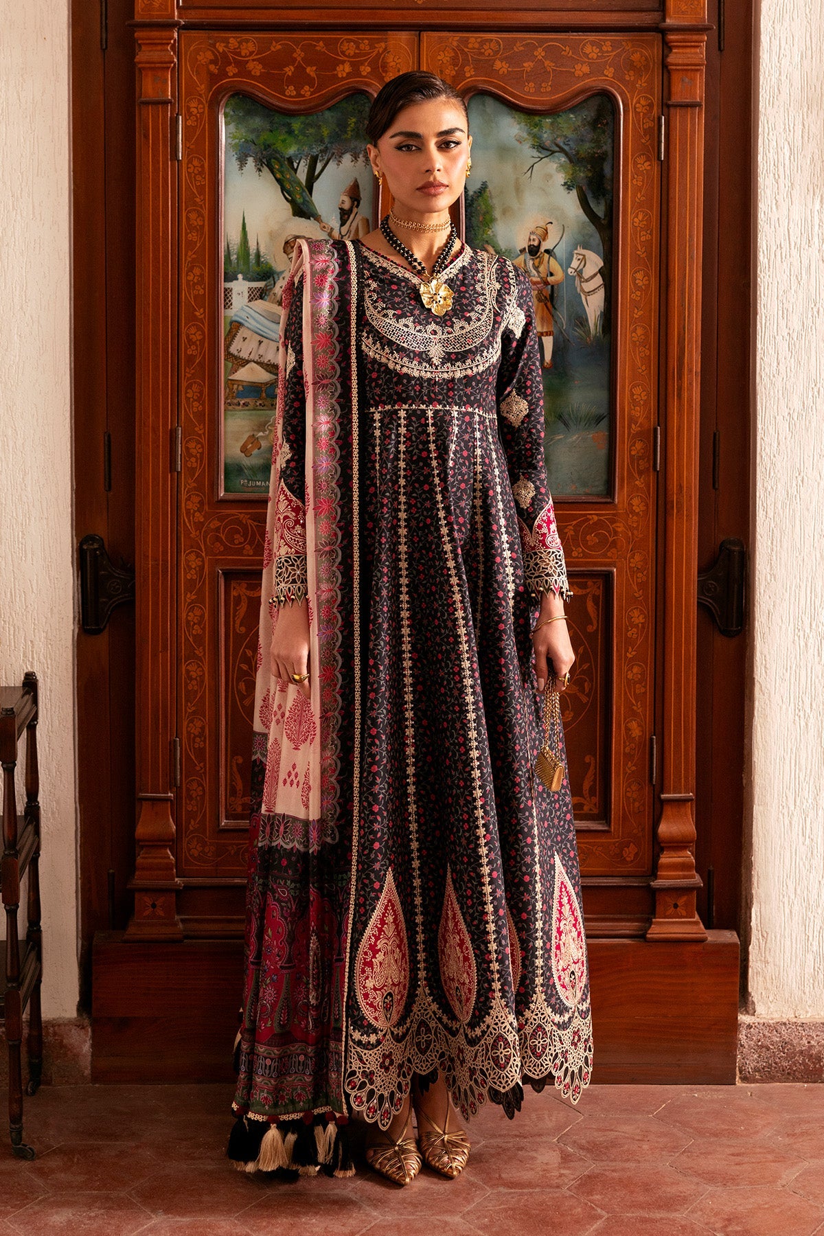 JAZMIN - SHAHKAAR | Embroidered Luxury Lawn | SL26-D09