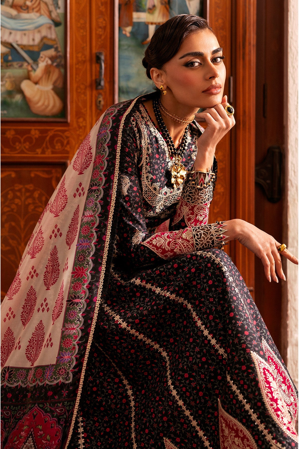 JAZMIN - SHAHKAAR | Embroidered Luxury Lawn | SL26-D09