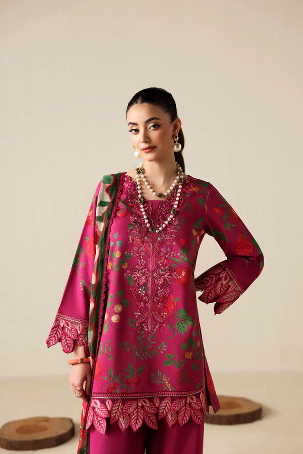 NAQSH | PRINTED VISCOSE | SHOCKING PINK - 00178