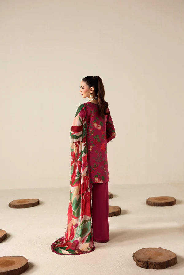 NAQSH | PRINTED VISCOSE | SHOCKING PINK - 00178