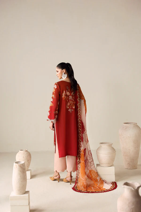 NAQSH | PRINTED VISCOSE | LUST RED - 00188