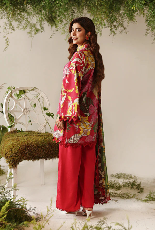 NAQSH | VISCOSE | Hot Red