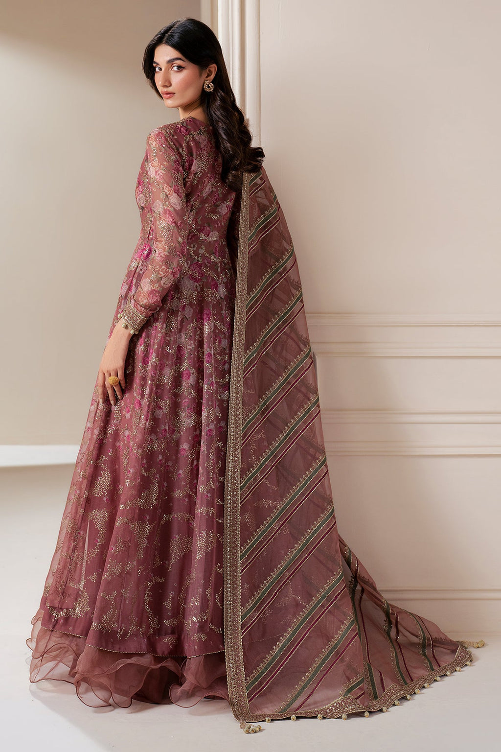 Jazmin | Embroidered Chiffon |  UC-3064