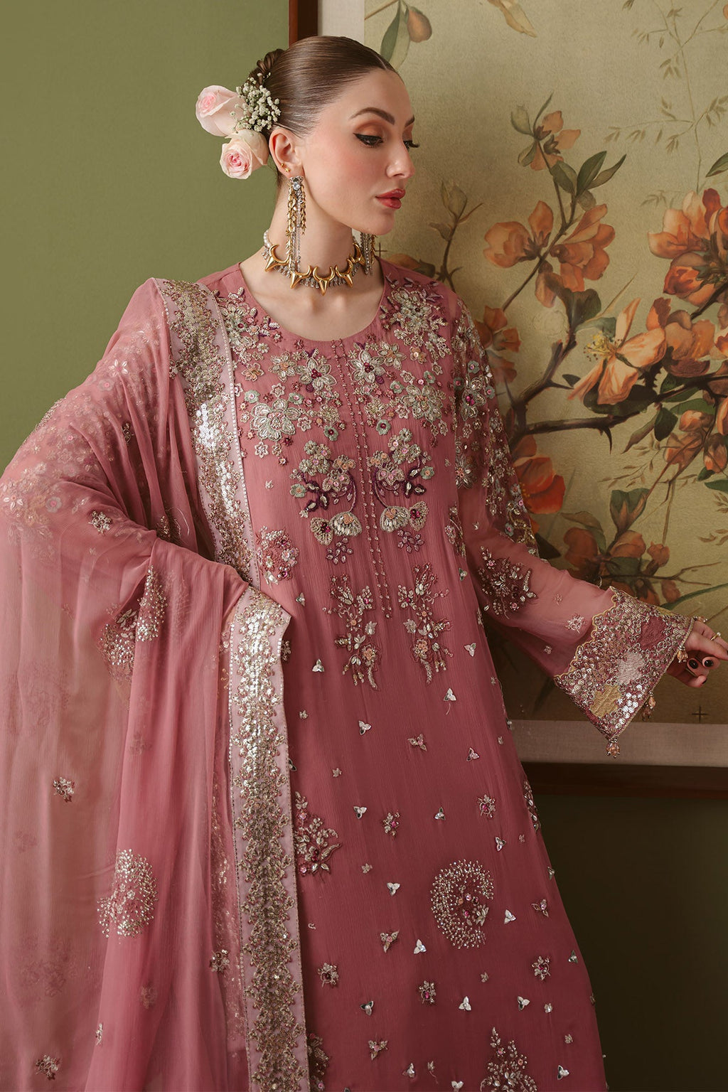 Nureh | Elaya Festive Chiffon | NEL-91A
