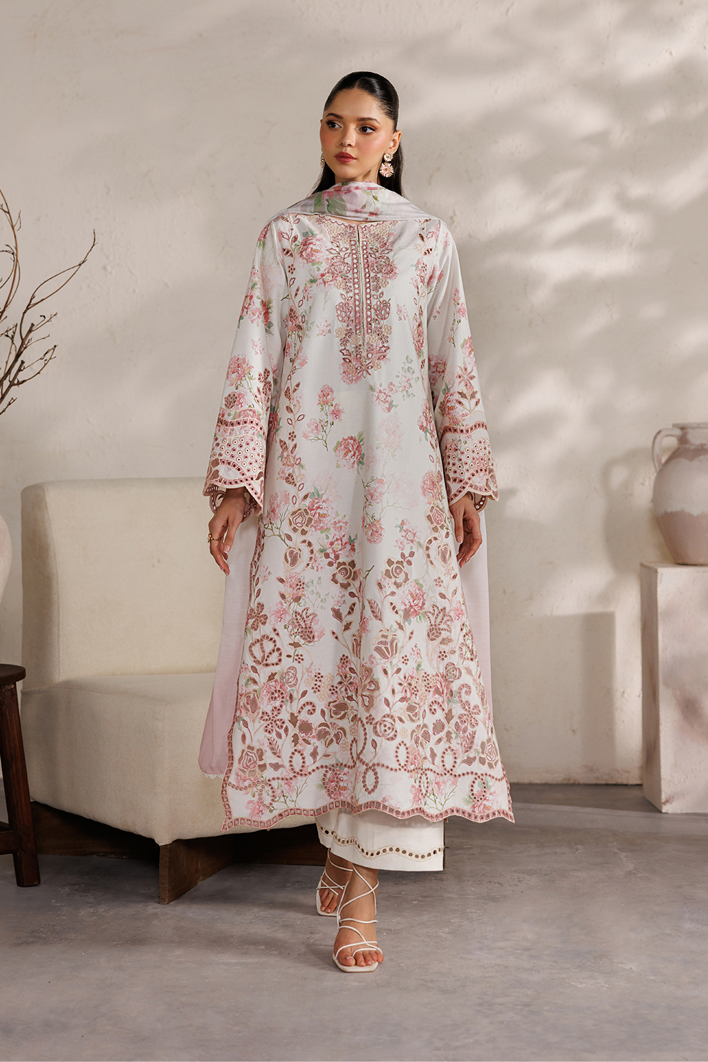 Iznik | Festive Embroidered Lawn | IBE-04