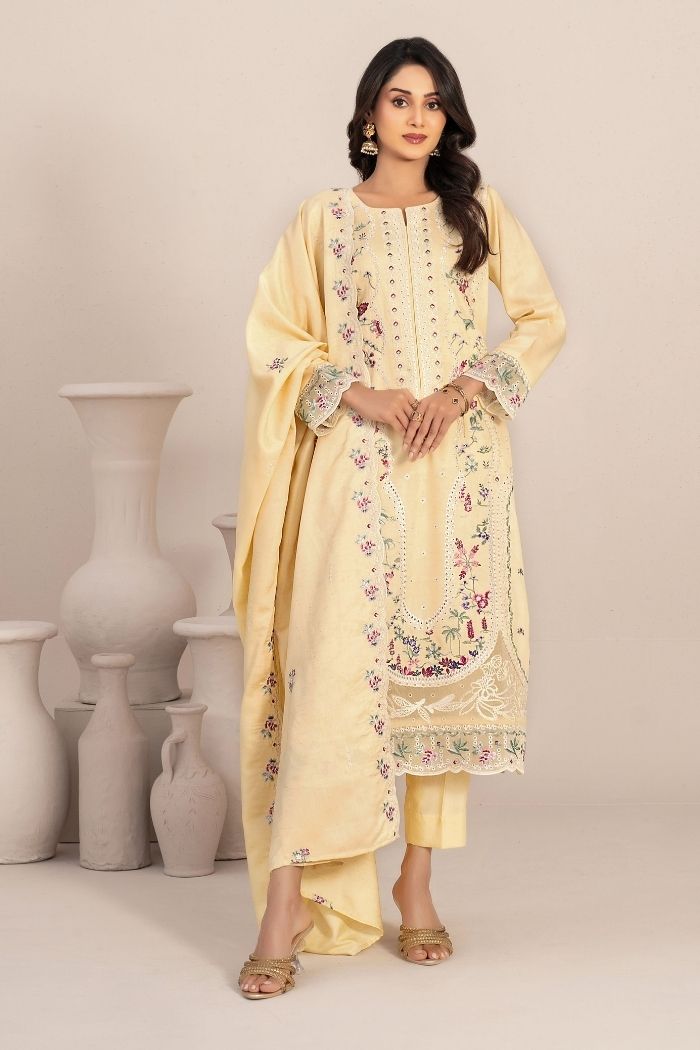 Tawakaal | Oryn 3Pcs Embroidered Viscose Zari | D-5053