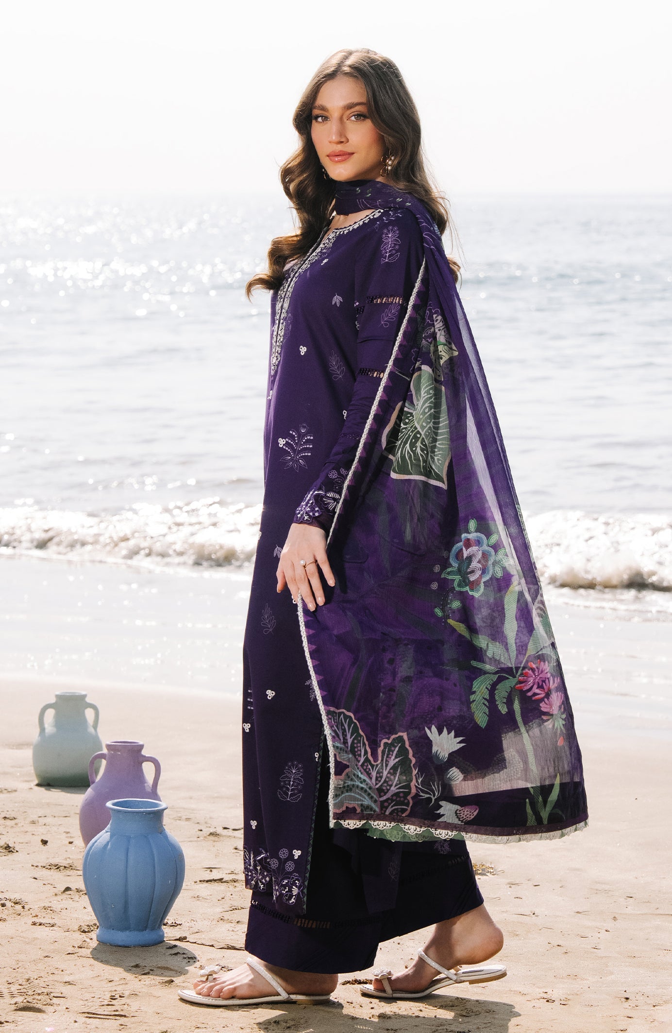 Seran | Afsanah - Unstitched Lawn | Elin