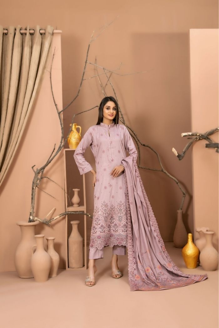 Tawakaal | Zouq 3Pcs Embroidered Broshia Banarsi | D-5666