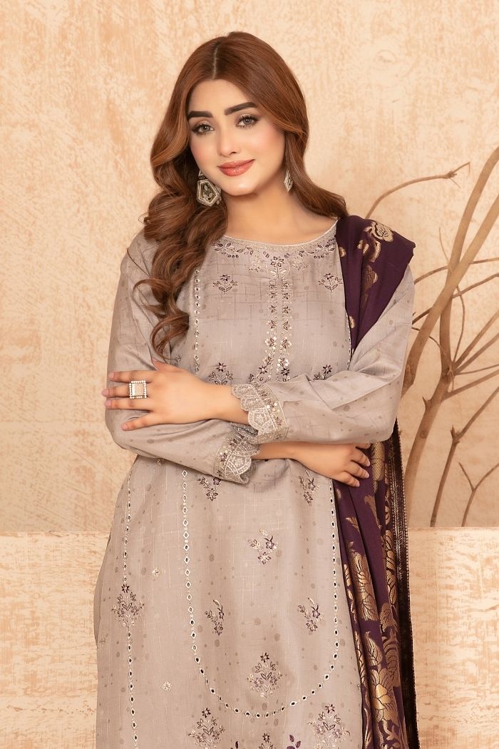 Tawakaal | Suha 3Pcs Embroidered Viscose Jacquard | D-4956