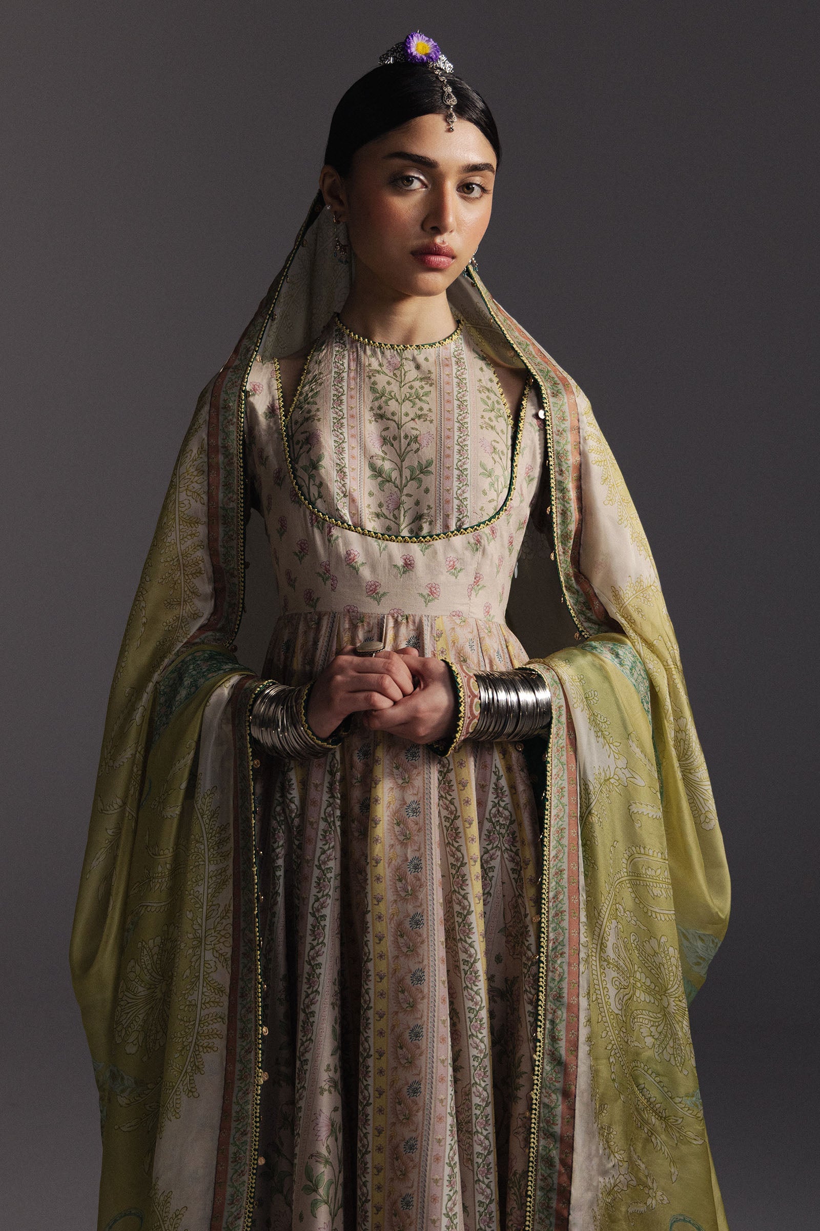 Zara Shahjahan | Anarkali Lawn 26 | Hoorain-D8