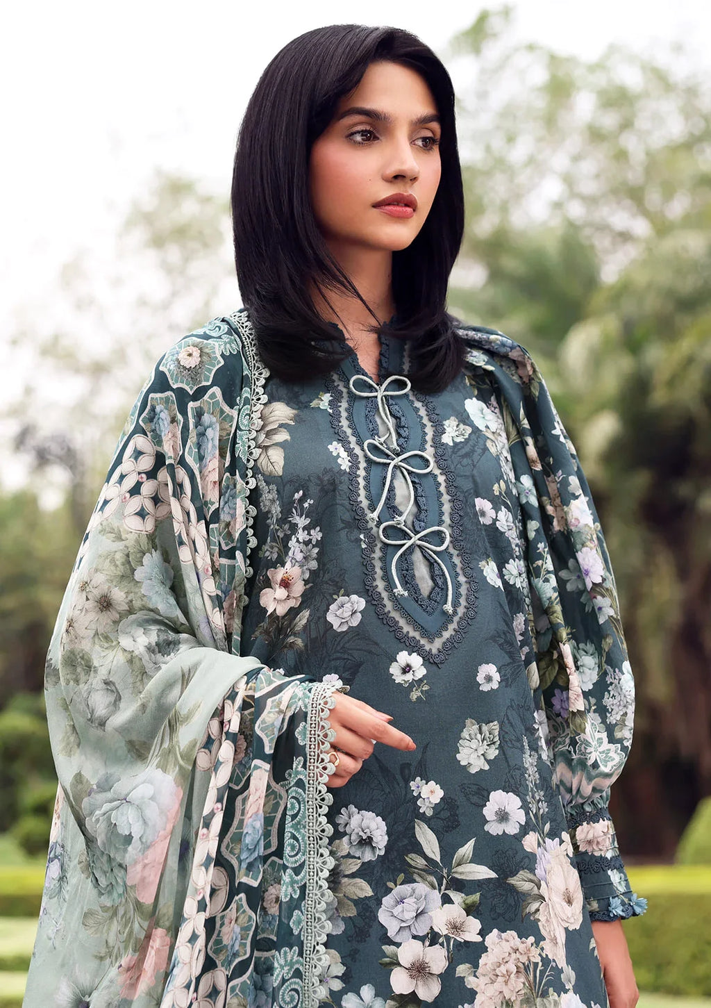 Elaf | Belladore - Prints Chiffon Lawn '26 | EPA-6B HEATHER