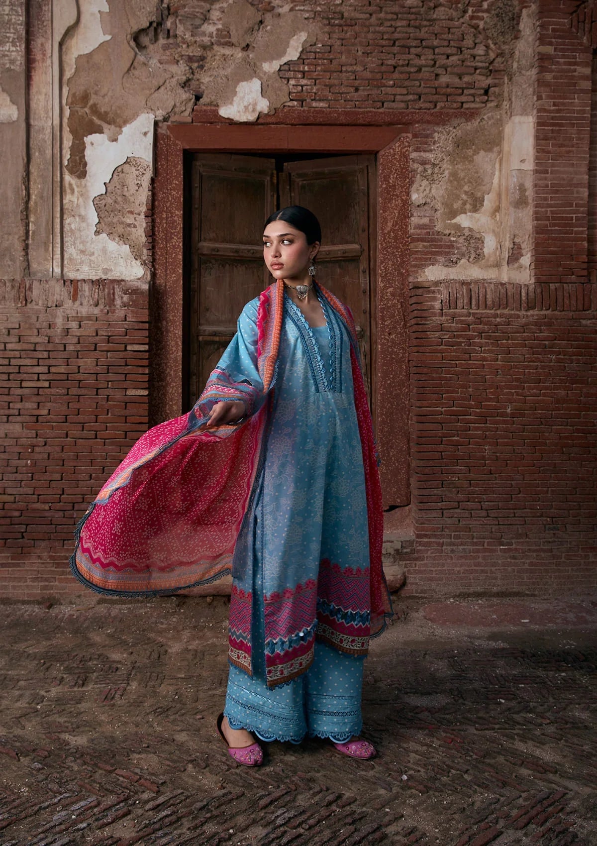 Kahf | Aangan Prints Chiffon '26 | Shabnam