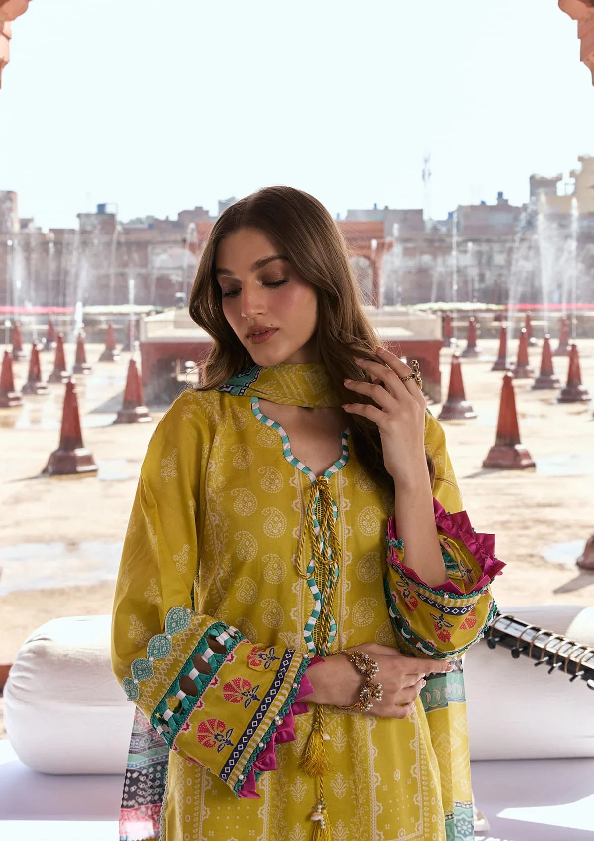 Kahf | Aangan Prints Chiffon '26 | Zarafshan
