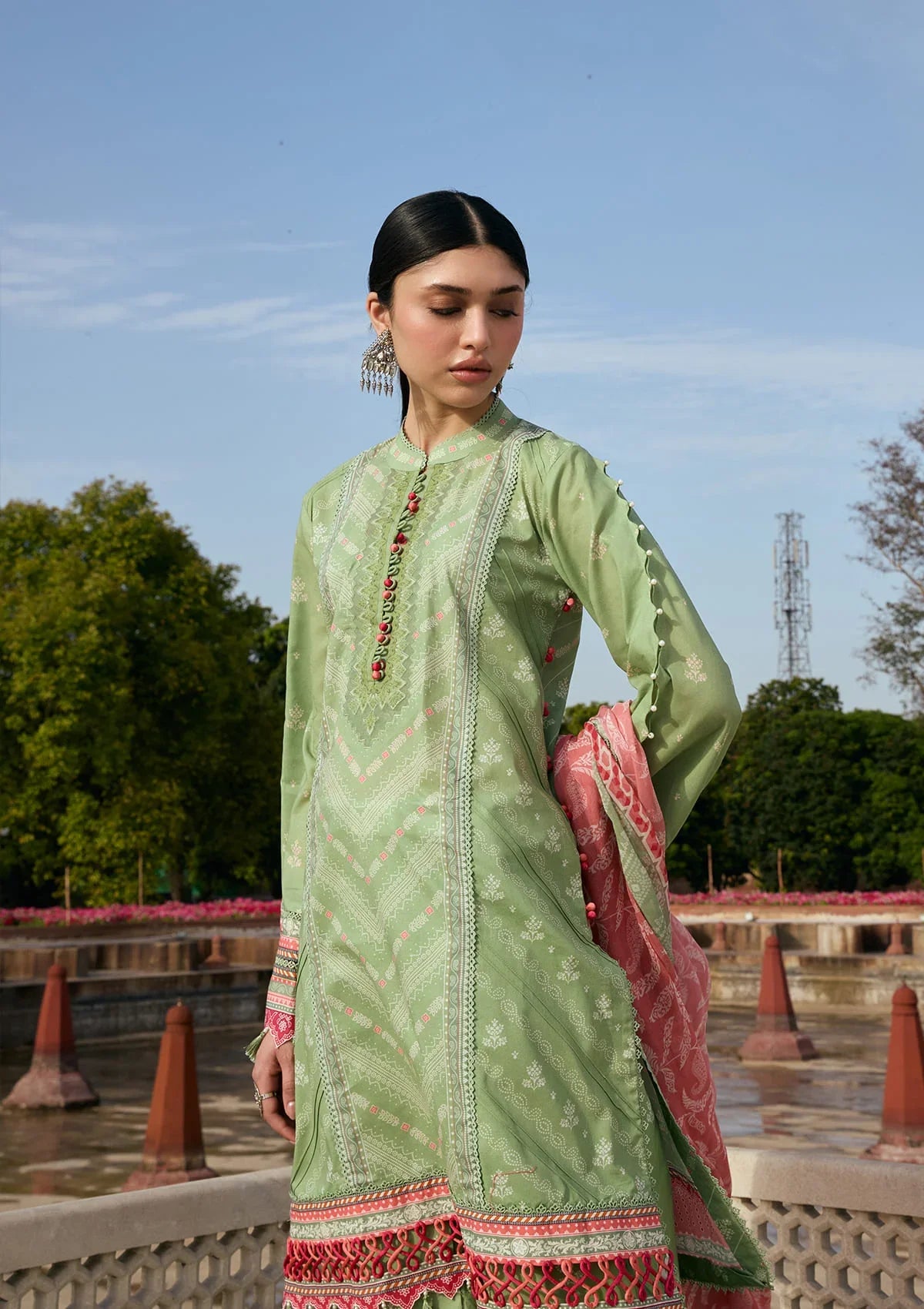 Kahf | Aangan Prints Chiffon '26 | Gul-Bahar