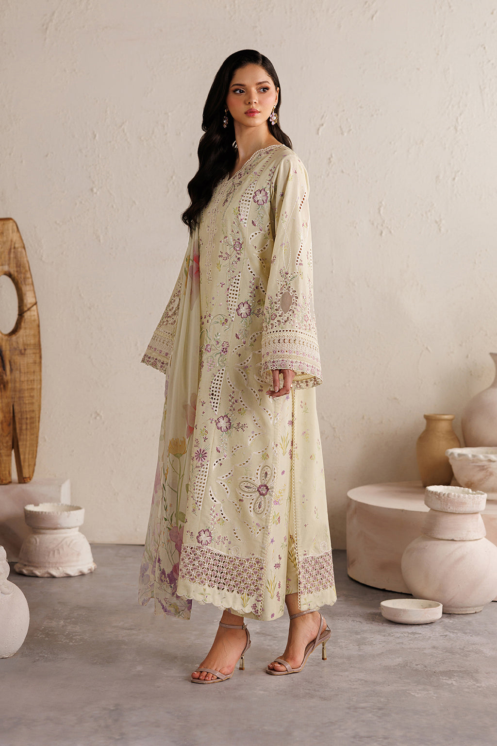 Iznik | Festive Embroidered Lawn | IBE-08
