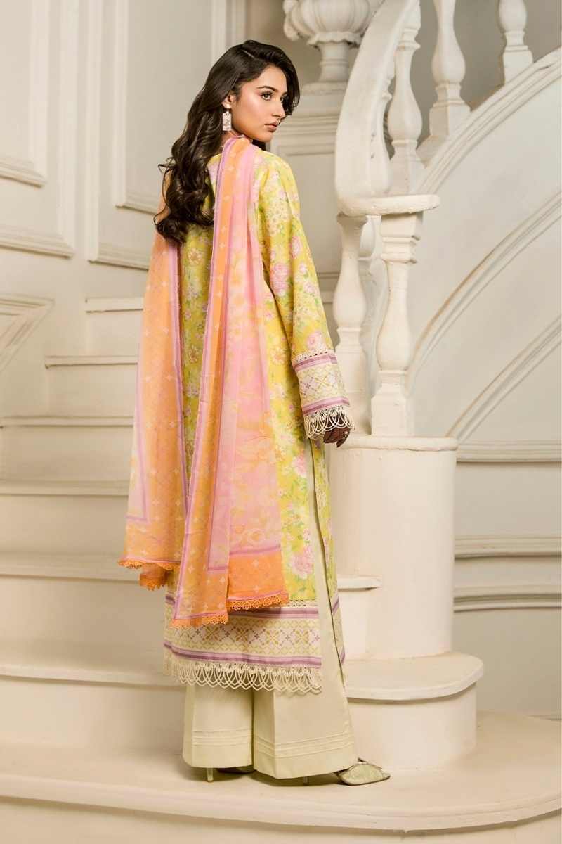 Raj Bari | Raha - 3 pc Premium Chikankari Prints | RBR - 01