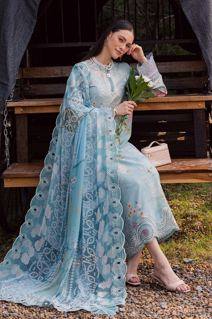 NUREH | GARDENIA - EMBROIDRED & PRINTED LAWN DORIA | NSG-209