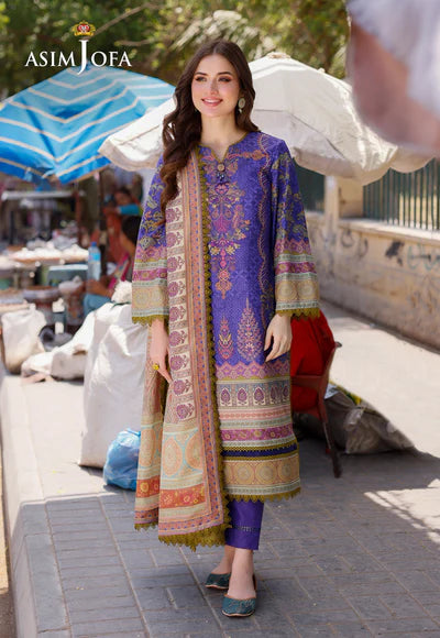 Asim Jofa | PRINTED ARABIC LAWN | AJPL-03